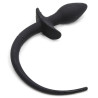 Kinky Puppy Plug Queue de chien silicone 7.5 x 3.1cm Noir